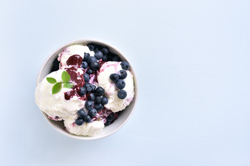 Blueberry ice cream