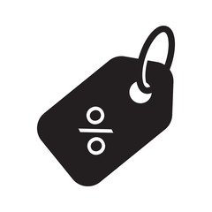 Discont tag sign icon, vector illustration. Flat design style