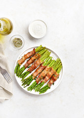Bacon wrapped asparagus