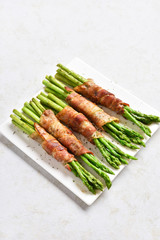 Bacon wrapped asparagus