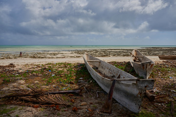 fishing boats on the beach
