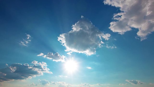 sky and clouds. sunset. timelapse.