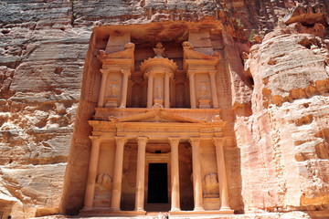 Jordan , Petra  travel destination  and one of seven wonders and UNESCO World Heritage site