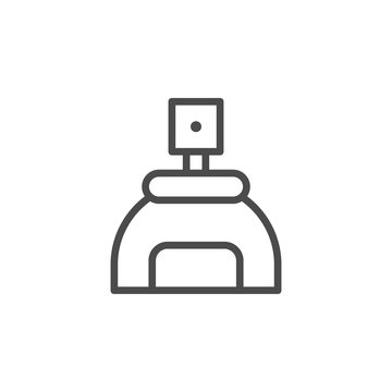 recommend clip art: Graffiti bottle line outline icon