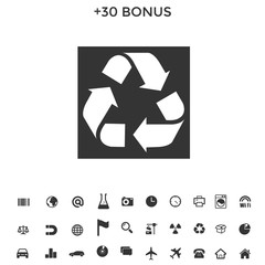 recycle icon vector illustration for website and design icon