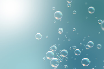 Soap bubbles background