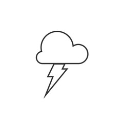 cloud thunder icon vector illustration for website and design icon