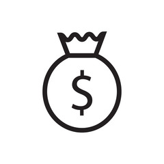 Sack of money icon