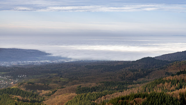 Foggy Day In The Upper Rhine Plain