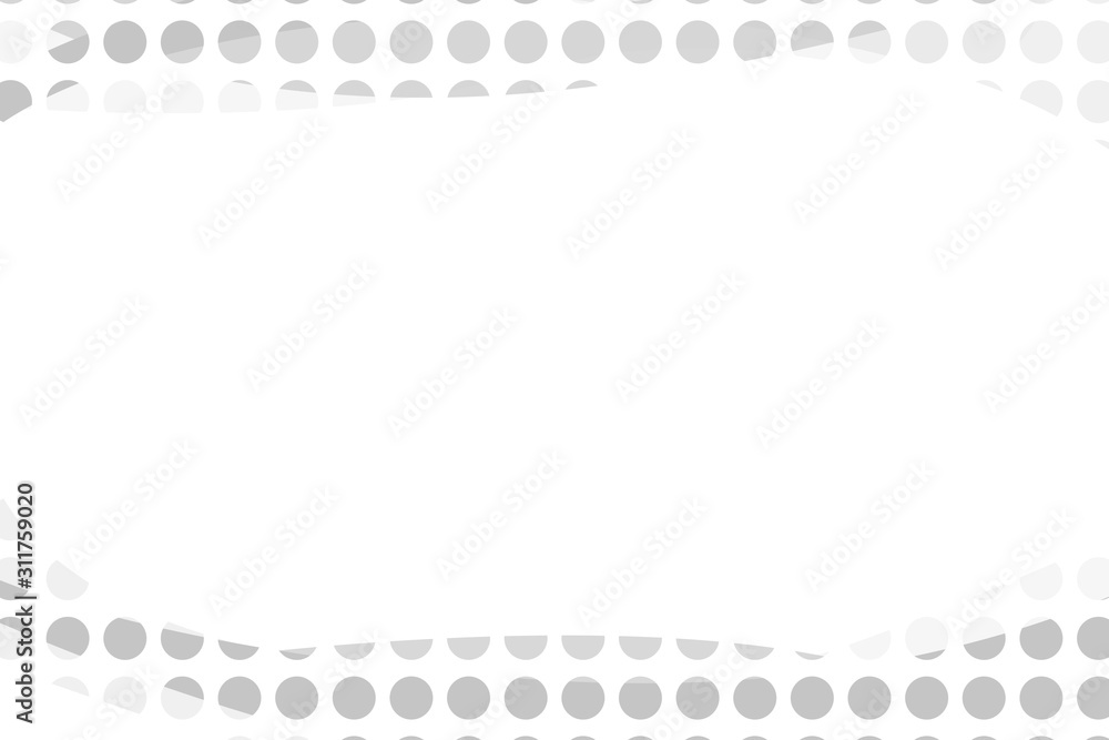 Poster abstract white gray background with halftone dots design