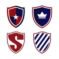 armor and shield logo, icon and illustration