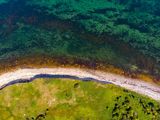 Remote island coast