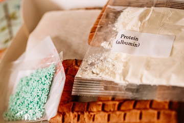 .cooking gingerbread cookies, a house of cookies for Santa, kids are preparing to eat, decorating the house