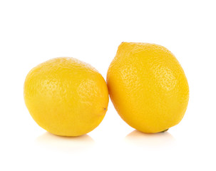 Lemon isolated on white background.
