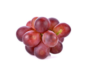 red grape isolated on white