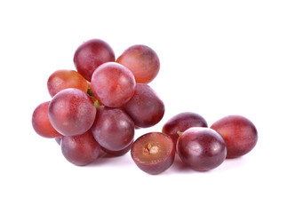 red grape isolated on white