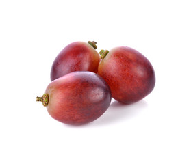 red grape isolated on white