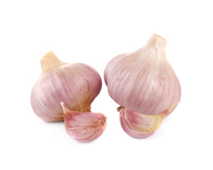 Obraz premium Garlic isolated on white background
