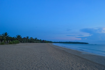 Sun rice Beach in the morning pasikuda Sri lanka