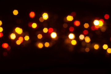 Abstract blurry background with lights