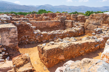 Ruins of Malia Minoan Palace, Crete, Greece