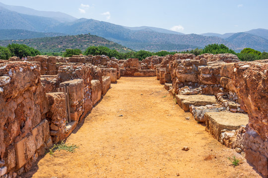 Ruins of Malia Minoan Palace, Crete, Greece