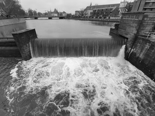 dam in winter