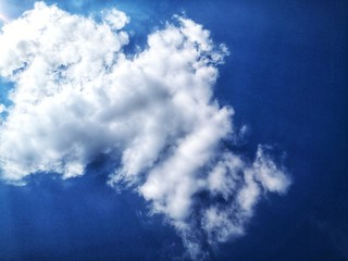 blue sky with clouds