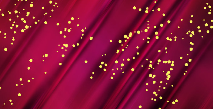 abstract dynamic shapes red texture with yellow dots background for poster and banner design