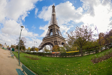Paris, view of the Eiffel tower