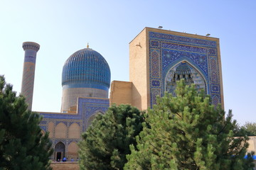 Gur-e Amir Mausoleum in Samarkand, Silk Road