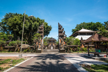 A beautiful view of hindu temple in Bali, Indonesia.