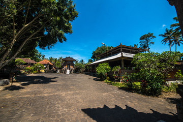 A beautiful view of hindu temple in Bali, Indonesia.