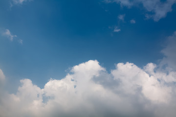 blue sky with white clouds
