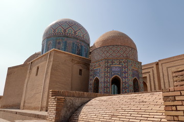 Shah-I-Zinda memorial complex, necropolis in Samarkand, Uzbekistan. UNESCO World Heritage
