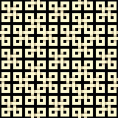 Papier gesneden naadloos patroon in Keltische knoopstijl. Betegelbare vectorachtergrond met 3D-effect.
