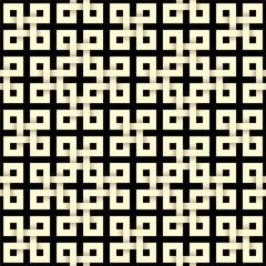Foto op Plexiglas 3D Papier gesneden naadloos patroon in Keltische knoopstijl. Betegelbare vectorachtergrond met 3D-effect.