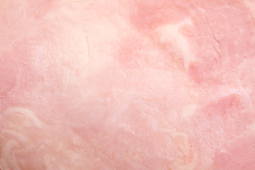 Tasty ham as background, closeup. Fresh delicacy
