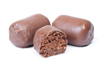 Group of chocolate glazed pastry