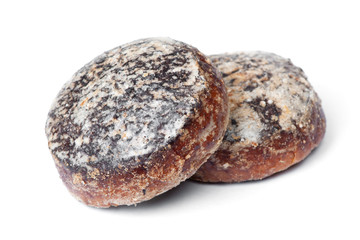 Stack of chocolate gingerbread cookies