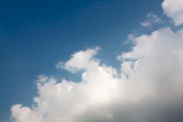 blue sky with white clouds