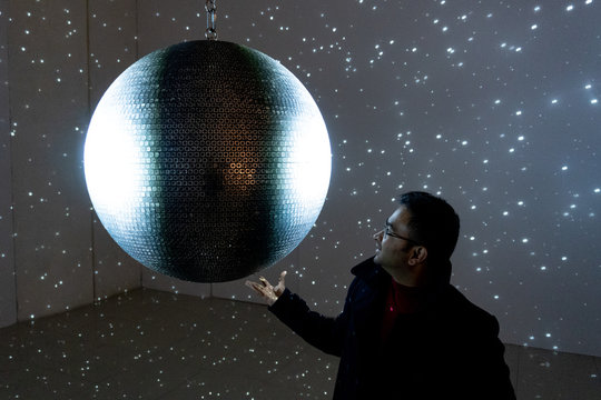 Rahul Mandal With Huge Eclipse Light Ball