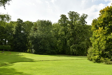 Pelouse principale au parc Wolvendael à Anderlecht