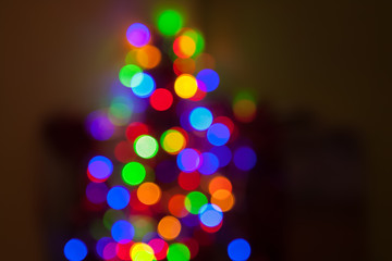 abstract christmas lights background