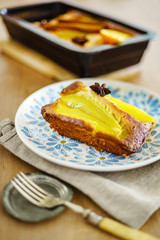 Cardamom Pear Cake, winter time