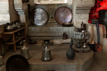 Fototapeta na wymiar Household utensils of the Ottoman period. Historical artifacts.
