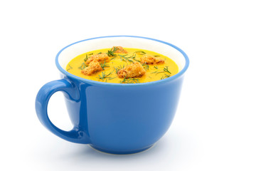 Carrot Dill Soup Closeup