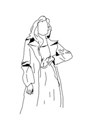 Kobieta w płaszczu © Bernadeta