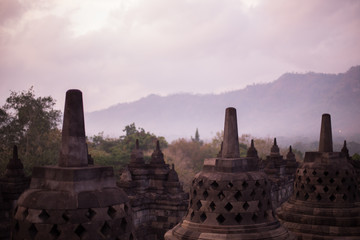 Amanecer en Borobudur