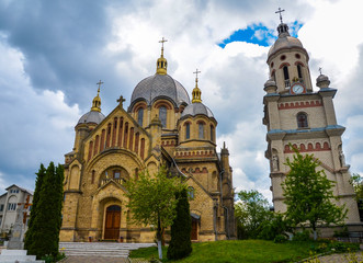 Fototapeta na wymiar Archangel Michael Church in Towste, Ternopil region, Ukraine